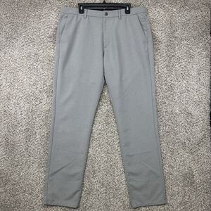 Bonobos‎ Performance Link Pants Men's 36x34 Gray Slim Chino Stretch Flex Waist